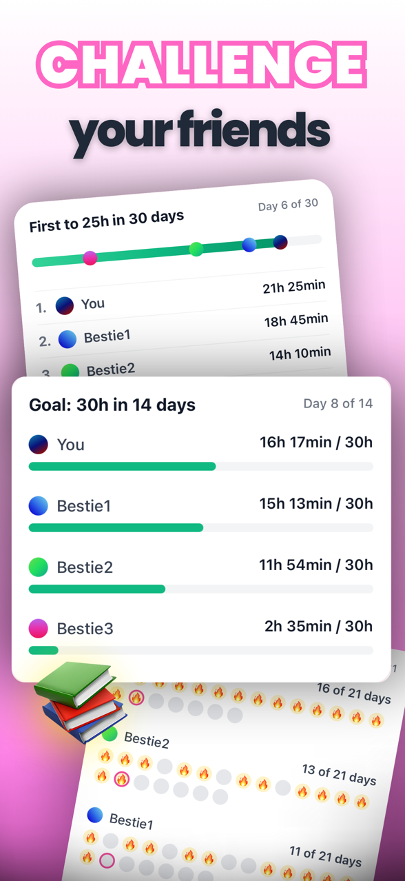 Lilo Study Timer: study challenges and rankings with friends